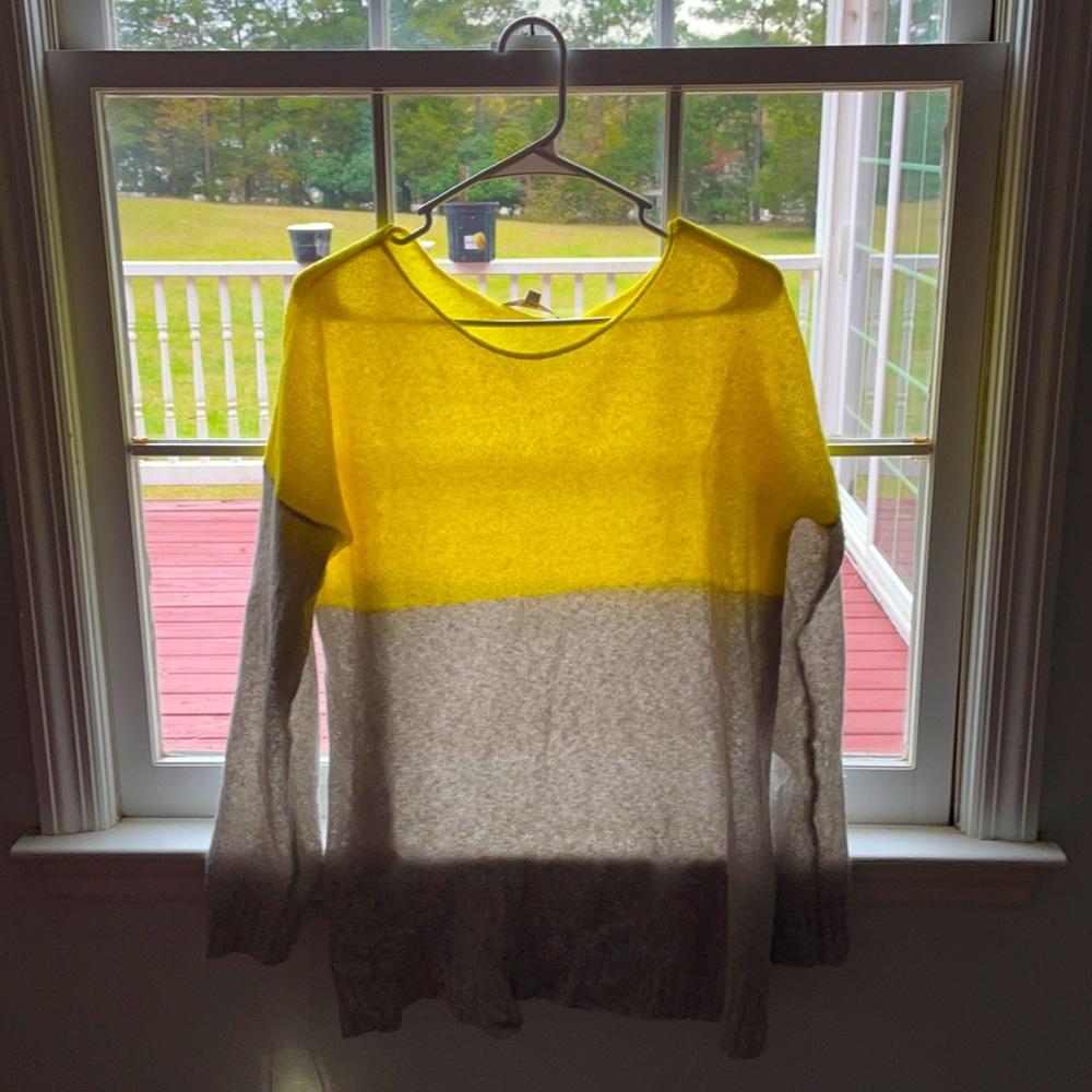 Yellow and gray light sweater (BOGO FREE)